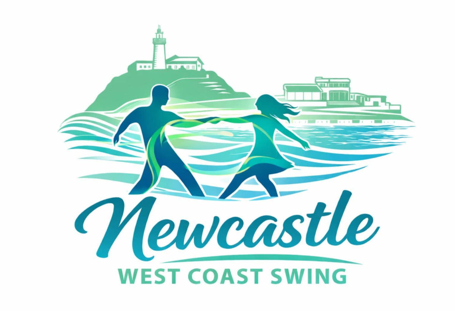 Newcastle West Coast Swing Logo Newcastle West Coast Swing logo